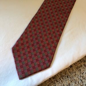 Giorgio Armani diamond graphic tie
